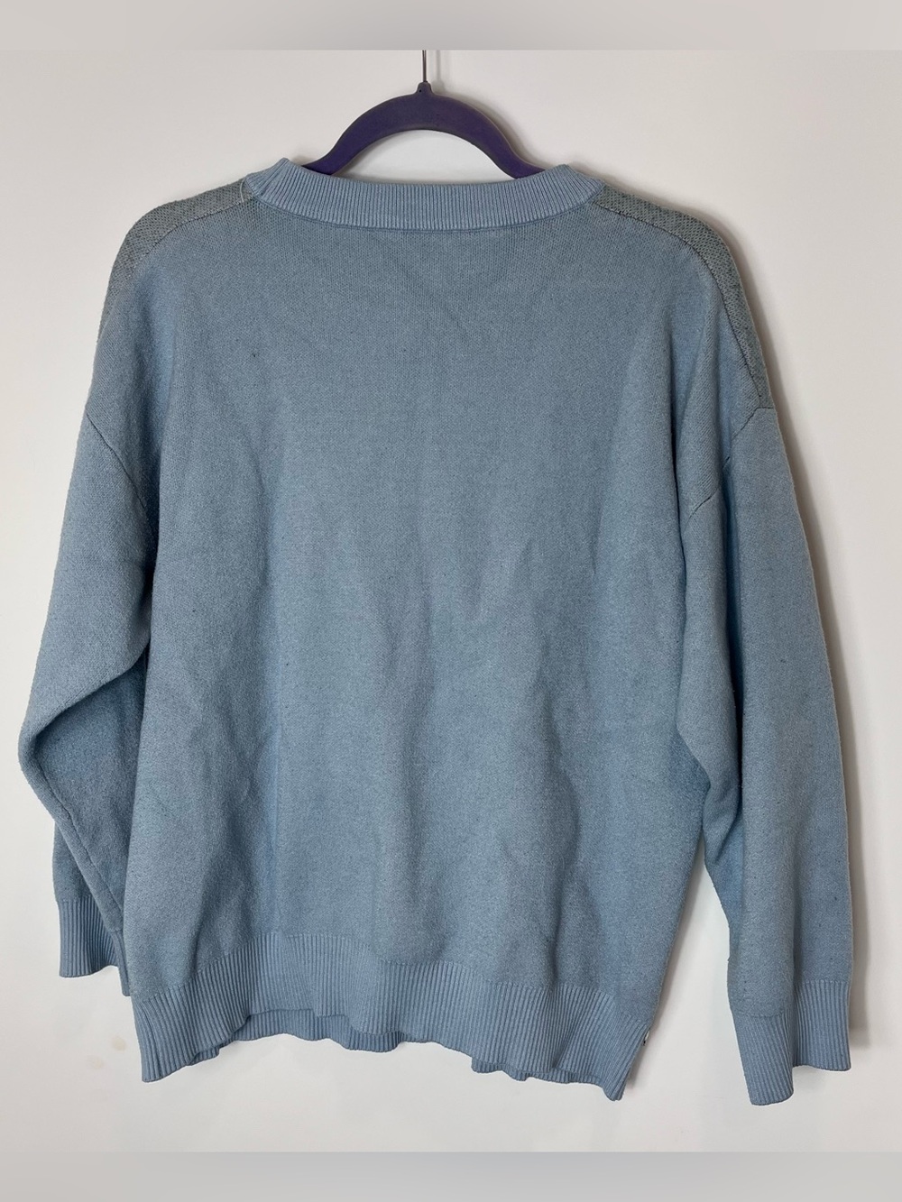 Aelfric Eden Goose "Murder" Sweater Blue Knit Crewneck Unisex Duck Graphic - Picture 3 of 4